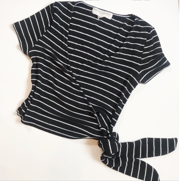 Urban Outfitters Tops | Urban Outfitters Cropped Wrap Top | Poshmark